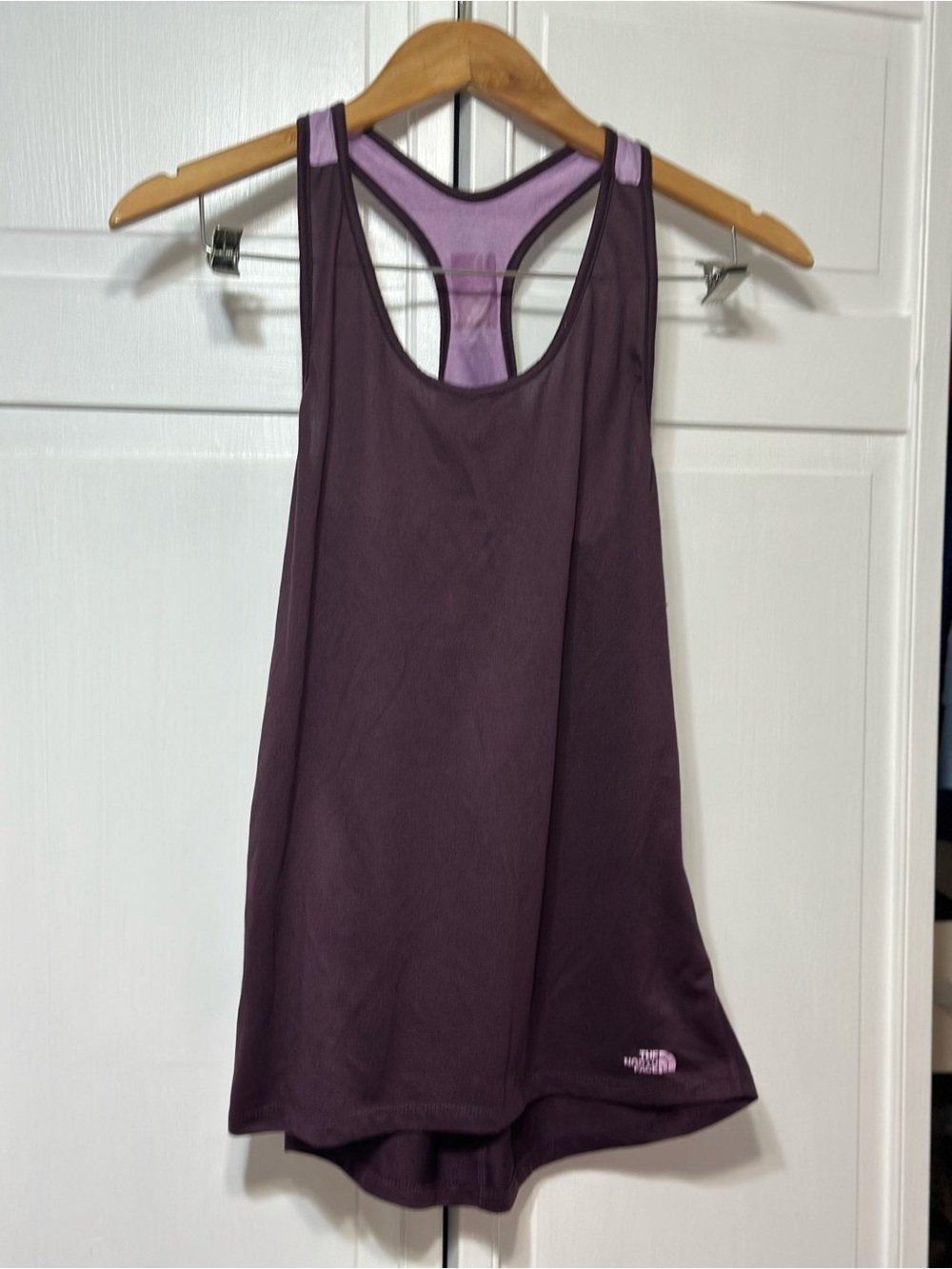 The North Face Women's Dark Plum Racerback Tank with Lilac Back